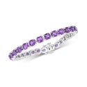 Amethyst Tennis Bracelet (18 ct)