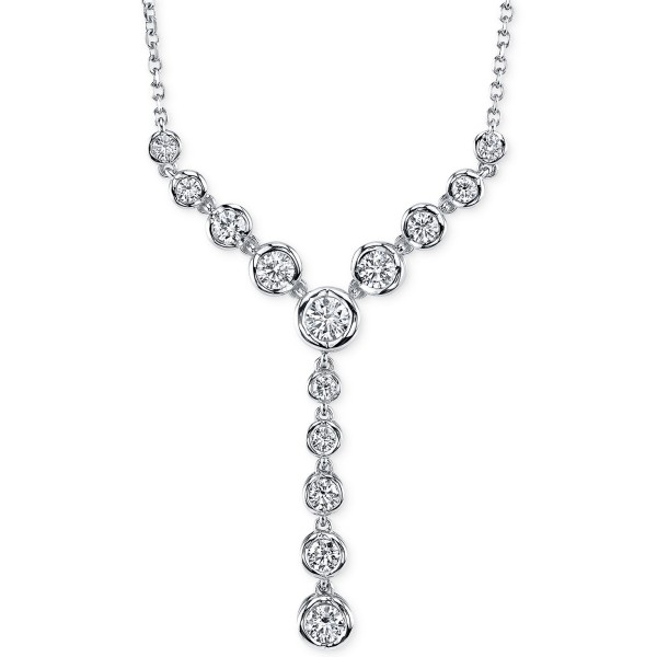 Diamond Lariat Necklace (1 ct t.w) in 14k Gold or White Gold