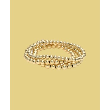 Bead Stack 14K Yello...
