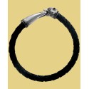 Men's Leather Panther Bracelet