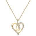 Diamond Pavé Swirl Heart 18