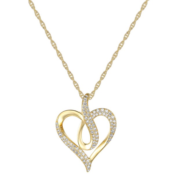 Diamond Pavé Swirl Heart 18