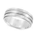 Men's Tungsten Carbide Ring, Comfort Fit Wedding Band (8mm)