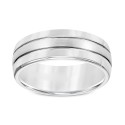 Men's Tungsten Carbide Ring, Comfort Fit Wedding Band (8mm)