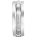 Men's Tungsten Carbide Ring, Comfort Fit Wedding Band (8mm)