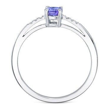 Tanzanite (1/2 ct) &...
