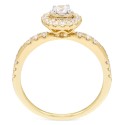 Diamond Halo Ring (1/2 ct) in 14k Gold