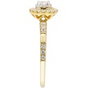 Diamond Halo Ring (1/2 ct) in 14k Gold