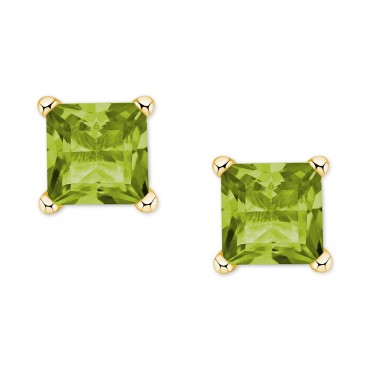 Peridot Square Stud ...