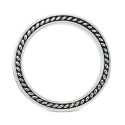 Men's' Black Ion-Plated Ring in Stainless Steel