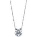 Diamond Accent Pendant Necklace in 14k White Gold