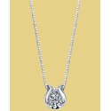 Diamond Accent Pendant Necklace in 14k White Gold