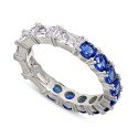 Colored & White Cubic Zirconia Stacking Band