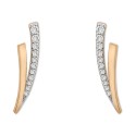 Diamond Branched Stud Earrings (1/6 ct tw) in 14k Gold