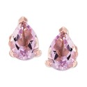 Amethyst (1-1/5 ct) Stud Earrings in 14k Rose Gold