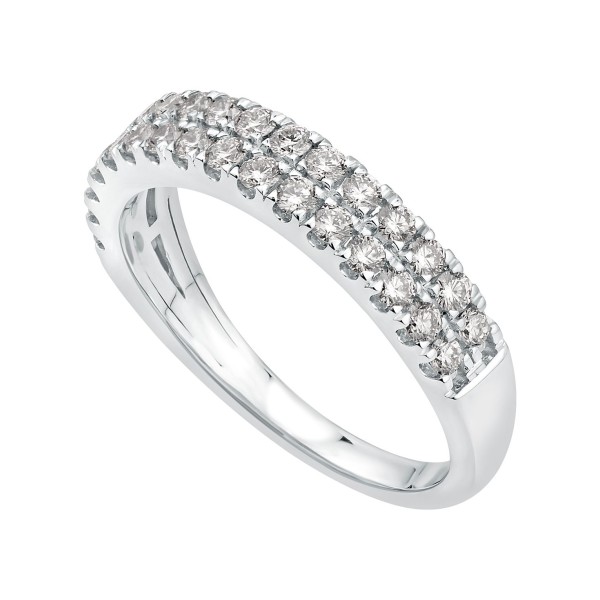 Diamond Multi-Row Band (3/4 ct) in 14k White Gold