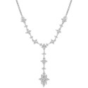 2-Pc. Set Lariat Necklace & Matching Drop Earrings (1 ct) in 14k