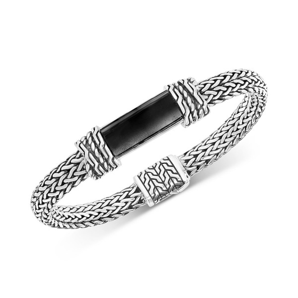 Men's Onyx Woven Bracelet