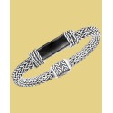 Men's Onyx Woven Bracelet