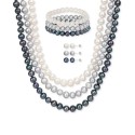 7-Pc. Pearl (7-1/2 - 8mm) Necklace, Bracelets, & Stud Earrings