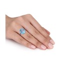 Blue Topaz (10-1/2 ctt.w.) Ring