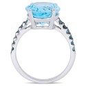 Blue Topaz (10-1/2 ctt.w.) Ring