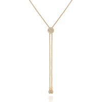 Gold-Tone Pave Slide...