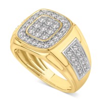 Men's Diamond Cluste...