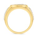 Men's Diamond Cluster Ring (1 ct) in 10k Gold