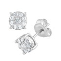 Diamond Stud (1/4 ct) in 14k White, Yellow or Rose Gold