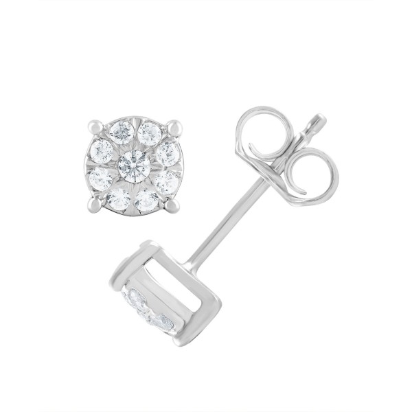 Diamond Stud (1/4 ct) in 14k White, Yellow or Rose Gold