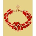 Velvet Woven Knotted Statement Bracelet