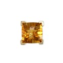 Citrine (4-1/5 ct) Stud Earrings in 14k Gold