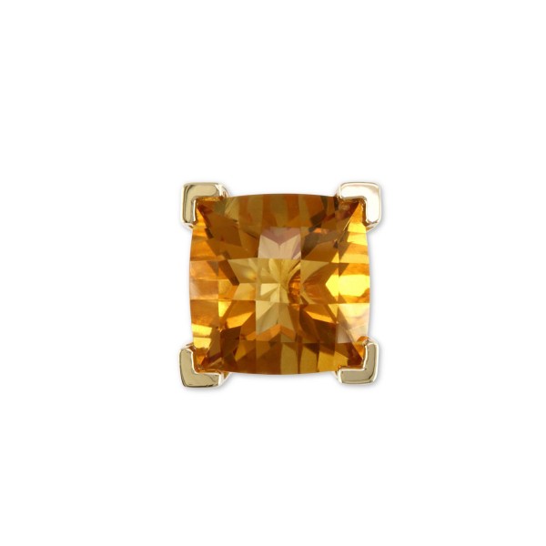 Citrine (4-1/5 ct) Stud Earrings in 14k Gold