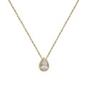 Diamond Pear Solitaire Pendant Necklace (1/4 ct) in 14k Gold, 16