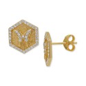 3-Pc. Set Matching Stud Earrings in 14k Gold-Plated Sterling Silver