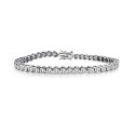 Cubic Zirconia Round Bezel 3mm set Plating Options Bracelet