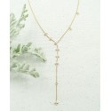 Diamond Lariat Choker Necklace (1/4 ct) in 10k Gold, 14