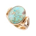 Blue Turquoise Oval Ring