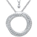 Cubic Zirconia Twisted Circle 16