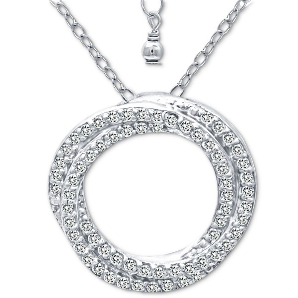 Cubic Zirconia Twisted Circle 16