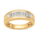 Men's Diamond Channel-Set Band (1/3 ct) in 10k Gold