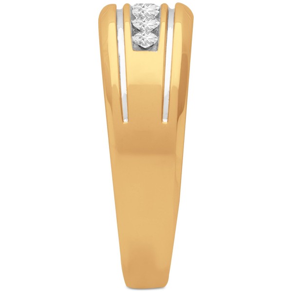 Men's Diamond Channel-Set Band (1/3 ct) in 10k Gold