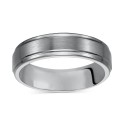 Men's Tungsten Carbide Ring, 6mm Comfort Fit Wedding Band