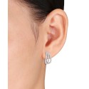 Moissanite Hoop Earrings 4/5 ct t.w