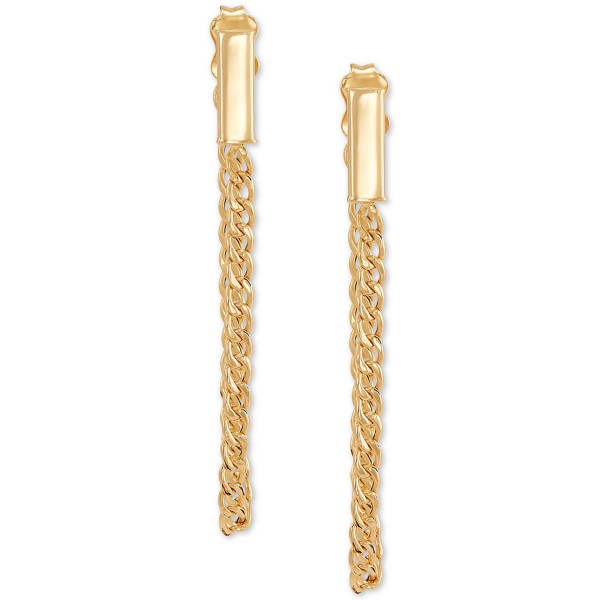 Chain Drop Earrings in 10k Gold