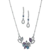 Silver-Tone Blue Mul...