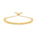 Beaded Bolo Bracelet in 18k Gold-Plated Sterling Silver