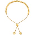 Beaded Bolo Bracelet in 18k Gold-Plated Sterling Silver