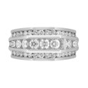 Men's Diamond (2 ct) Ring in 10K White Gold